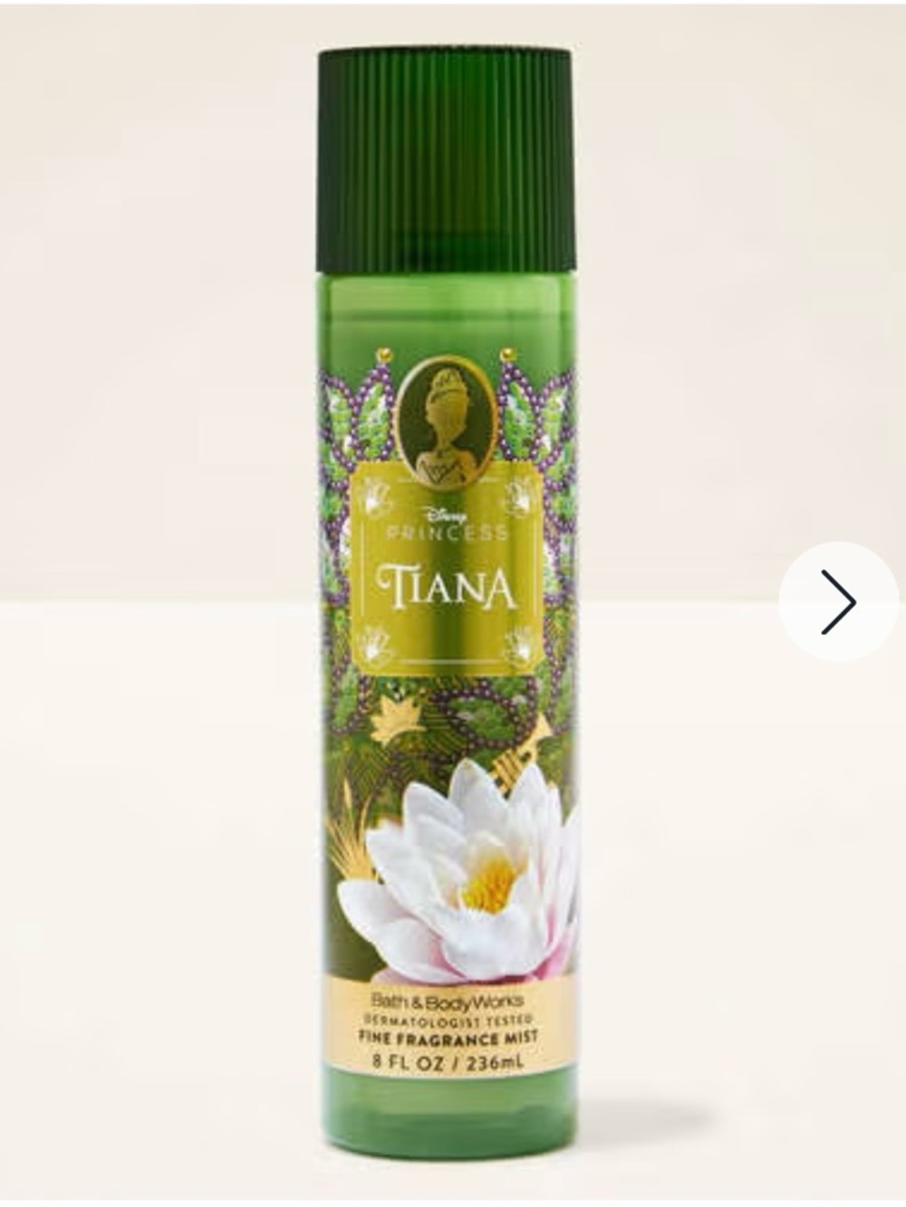 New Bath & Body Works 8oz Tiana Disney Princess Fine Fragrance Mist